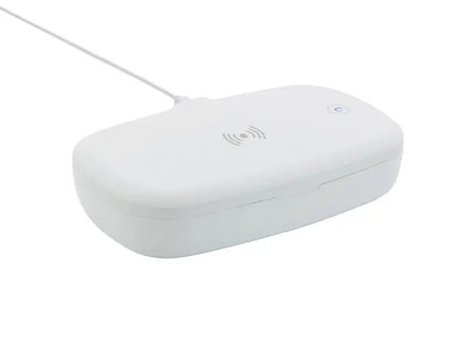 UV-C Box mit 5W Wireless Charger in Weiß – Sterilisiert & Lädt Gleichzeitig TK Gruppe® Grosshandel 