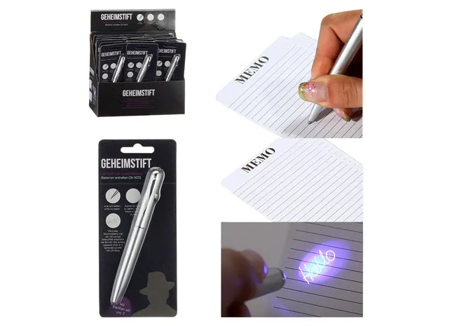 UV-Licht Kugelschreiber für Geheimschriften – Diskret & Multifunktional TK Gruppe® Grosshandel 