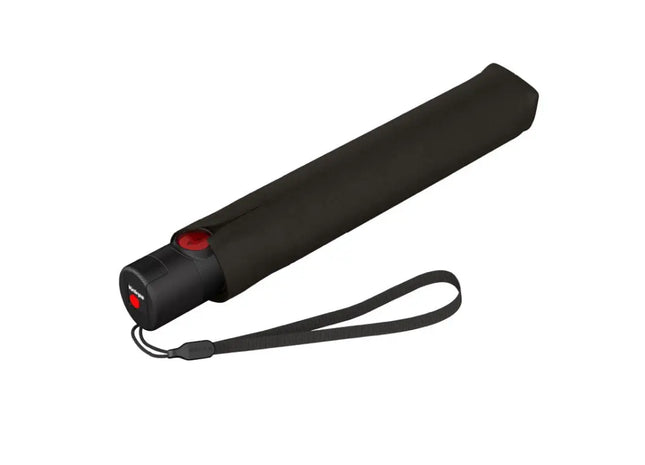 Ultraleichter Taschenschirm U.200 duomatic - schwarz: Kompakt, automatisch, robust, ideal für unterwegs TK Gruppe® Grosshandel 