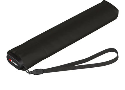 Ultraleichter Taschenschirm US.050 slim manual - schwarz: Kompakt, leicht, manuell, robust TK Gruppe® Grosshandel 