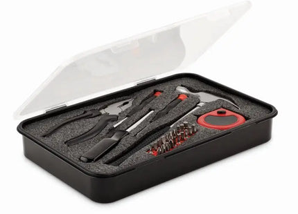 Umfassendes 25-teiliges Werkzeugset SETO - Schwarz: Praktisch, Robust, Vielseitig für Heim und Werkstatt TK Gruppe® Grosshandel 