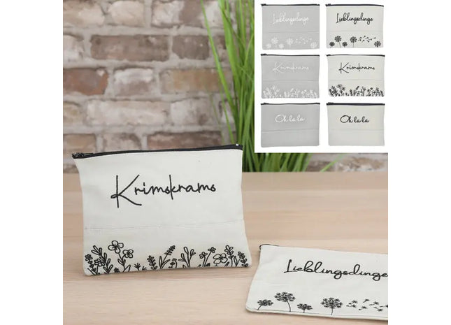 Umweltfreundliche Baumwolltaschen 21cm x 16cm, 6er Set - Stoffbeutel, Mehrwegtaschen, Säckchen TK Gruppe® Grosshandel 