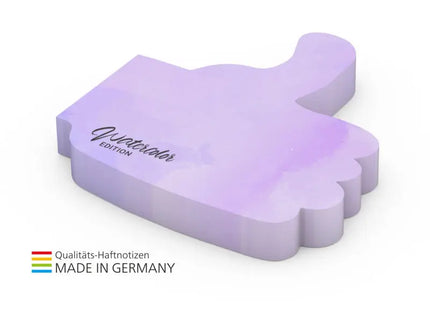 Umweltfreundliche Daumenform-Haftnotizen, 100 Blatt, mit 4C-Druck - Nachhaltige Notizzettel TK Gruppe® Grosshandel 
