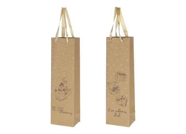 Umweltfreundliche Flaschentüten aus Kraftpapier, 2er-Pack, ca. 35 cm hoch TK Gruppe® Grosshandel 