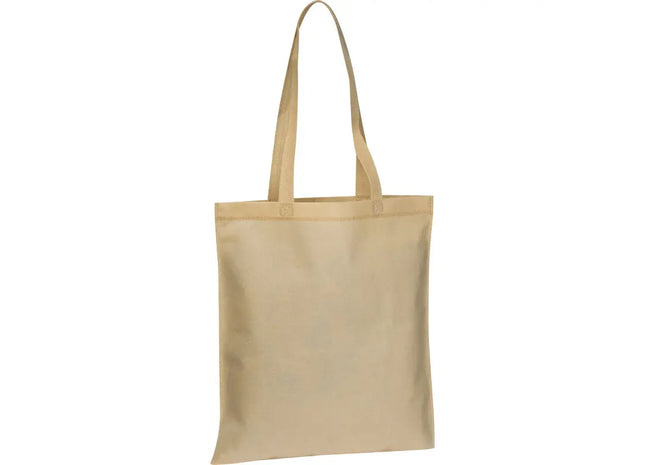 Umweltfreundliche Non Woven Tragetasche San Miguel in Beige, robust und geräumig, 38x42cm TK Gruppe® Grosshandel 
