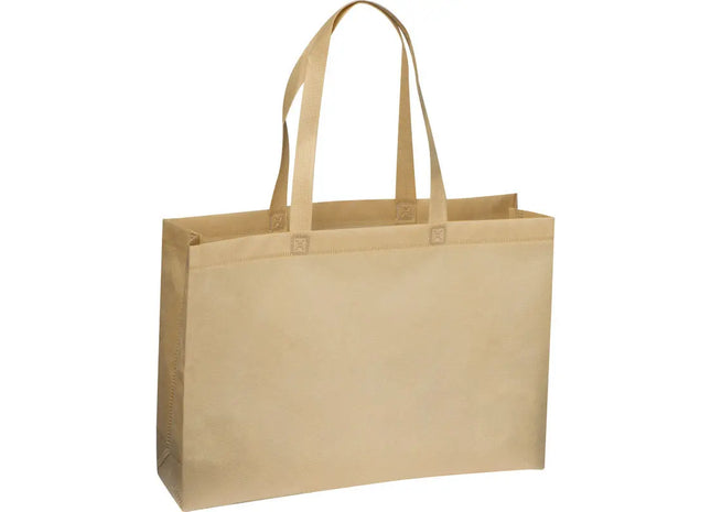 Umweltfreundliche Non Woven Tragetasche San Rafael in Beige, langlebig und geräumig, 38x42cm TK Gruppe® Grosshandel 