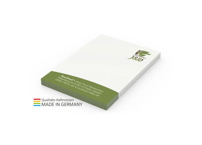 Umweltfreundliche Recycling-Haftnotizen 50 x 72 mm mit 4C-Druck - Basic Haftnotizblock TK Gruppe® Grosshandel 