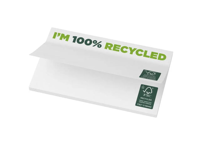 Umweltfreundliche Sticky-Mate Notes 127 x 75 mm - Weiß - 25 Blatt: Nachhaltiges Notieren leicht gemacht TK Gruppe® Grosshandel 