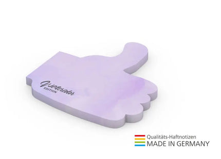Umweltfreundliche Sticky Notes, Daumenform mit Vollfarbdruck: Nachhaltiges Notieren mit einem besonderen Touch TK Gruppe® Grosshandel 
