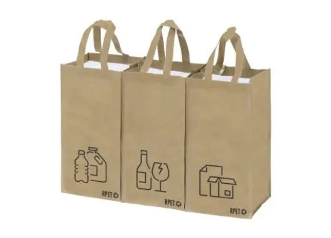 Umweltfreundliche Stuggar Mülltüten aus recyceltem RPET - Naturfarben TK Gruppe® Grosshandel 