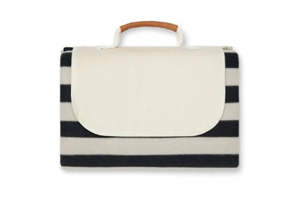 Umweltfreundliche VINGA Alba rPET Picknickdecke - Klein, Schwarz, Nachhaltig, Kompakt TK Gruppe® Grosshandel 