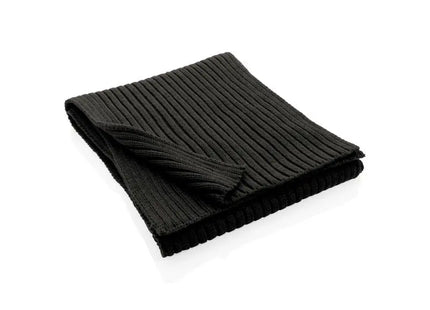 Umweltfreundlicher Impact AWARE™ Polylana Strickschal - 180x25cm - Schwarz - Nachhaltig und Elegant TK Gruppe® Grosshandel 