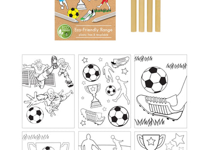 Umweltfreundliches Fussball-Formenset A6, 14 x 10 cm, umweltfreundliche Materialien TK Gruppe® Grosshandel 