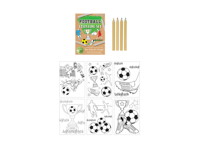 Umweltfreundliches Fussball-Formenset A6, 14 x 10 cm, umweltfreundliche Materialien TK Gruppe® Grosshandel 