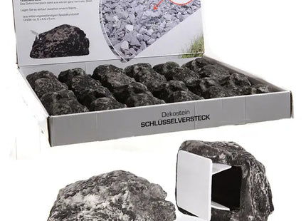 Unauffälliger Schlüsselversteck-Stein, 9 cm, Versteckte Schlüsselaufbewahrung, Wetterfest und Sicher TK Gruppe® Grosshandel 