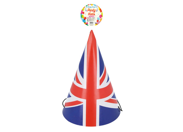 Union Jack Cone Hut 16,5 cm – Diy Zusammenbau, Party Hut im britischen Design TK Gruppe® Grosshandel 
