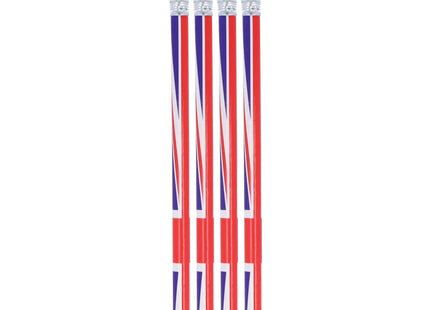 Union Jack Design Bleistift Mit Radiergummi - Britische Flagge Schreibwaren TK Gruppe® Grosshandel 