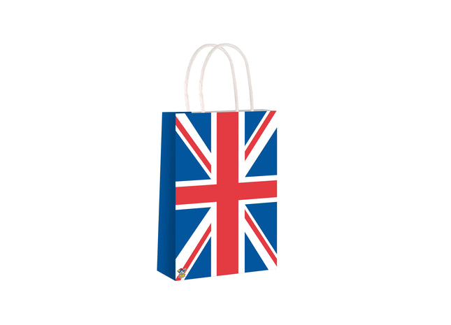 Union Jack Tragetasche mit Henkel, 14x21x7 cm, Stylic British Flagge Handtasche TK Gruppe® Grosshandel 