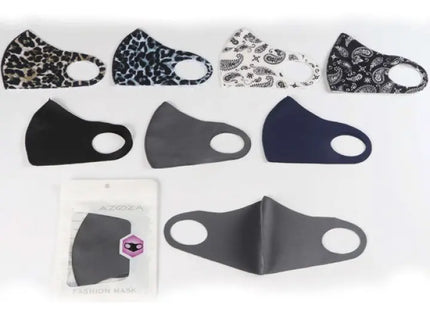 Unisex Mund-Nasen-Schutzmasken, 7er Set, Verschiedene Designs - Wiederverwendbare Gesichtsmasken TK Gruppe® Grosshandel 