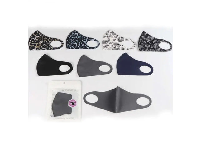 Unisex Mund-Nasen-Schutzmasken, 7er Set, Verschiedene Designs - Wiederverwendbare Gesichtsmasken TK Gruppe® Grosshandel 