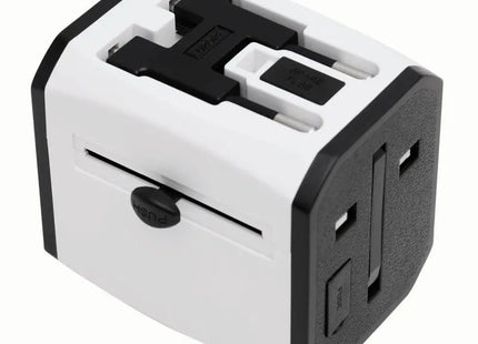 Universal-Reiseadapter TRAVEL POWER – Praktisch & Kompakt – Weiß TK Gruppe® Grosshandel 