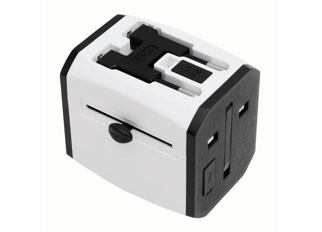 Universal-Reiseadapter TRAVEL POWER – Praktisch & Kompakt – Weiß TK Gruppe® Grosshandel 