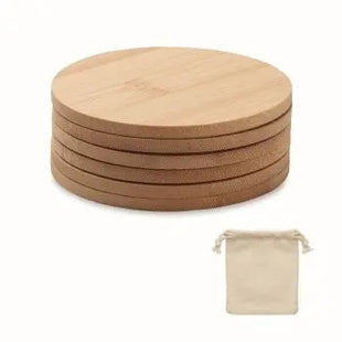 Untersetzer-Set aus Bambus BAYIN SET - Natürliche Holzuntersetzer, ökologisch TK Gruppe® Grosshandel 