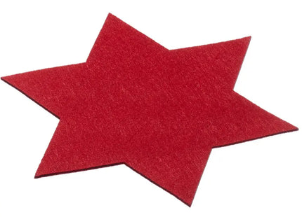 Untersetzer Stern, rot, groß, 30cm Durchmesser - Stilvolles und praktisches Tischzubehör TK Gruppe® Grosshandel 