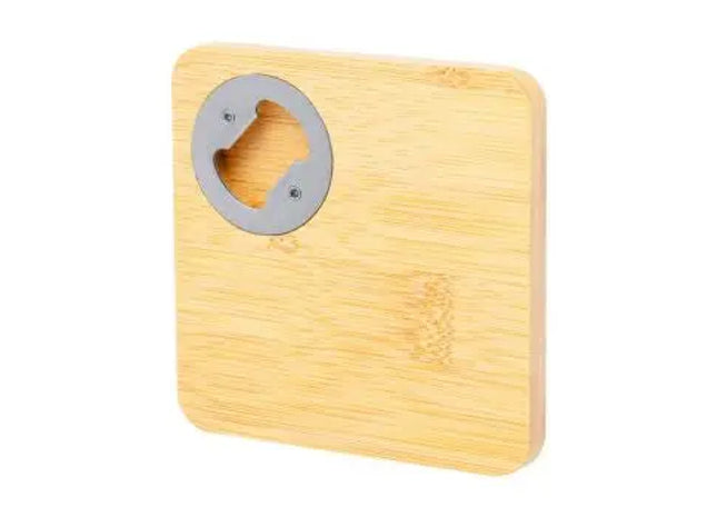 Lestral Flaschenöffner/Untersetzer in Natur - 2-in-1 Küchenhelfer aus Holz TK Gruppe® Grosshandel 