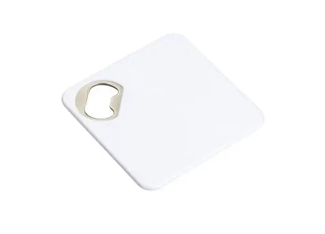 Untersetzer mit Flaschenöffner RE98-ALGECIRAS - Weiß: Praktisch, stilvoll, langlebig, vielseitig, rutschfest TK Gruppe® Grosshandel 