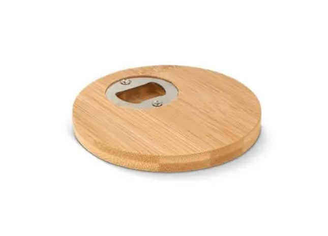 Untersetzer und Flaschenöffner aus Bambus 2-in-1 - Multifunktionales Küchenaccessoire TK Gruppe® Grosshandel 