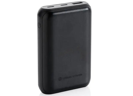 Urban Vitamin Alameda 10.000mAh 18W PD Powerbank - Schwarz Schnelllade-Notstromversorger TK Gruppe® Grosshandel 