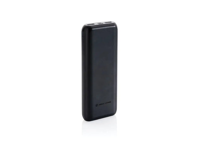 Urban Vitamin Pasadena 20.000mAh 18W PD Powerbank - Schwarz Leistungsstarker Notladegerät TK Gruppe® Grosshandel 