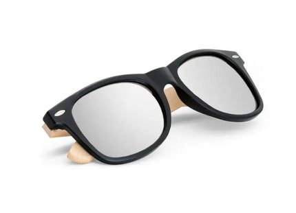 VARADERO Sonnenbrille aus PP und Bambus - nachhaltig, UV-Schutz, schwarz TK Gruppe® Grosshandel 