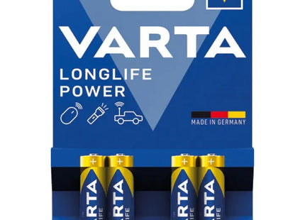 VARTA Micro AAA Alkaline Batterien, 4er-Pack, Longlife Power TK Gruppe® Grosshandel 