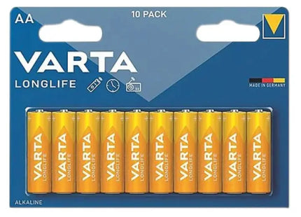 VARTA Mignon AA Langzeit Alkaline Batterien, 10er-Pack - Zuverlässige und Langlebige Energiequelle TK Gruppe® Grosshandel 
