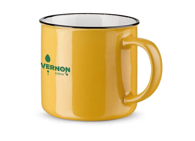 VERNON Keramiktasse – 340 ml, strahlend Gelb für Ihren Kaffeegenuss TK Gruppe® Grosshandel 