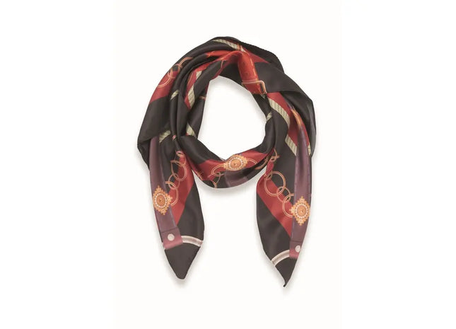 VICTORIA Schal aus Satin-Polyester in Schwarz - Eleganz für jeden Anlass TK Gruppe® Grosshandel 
