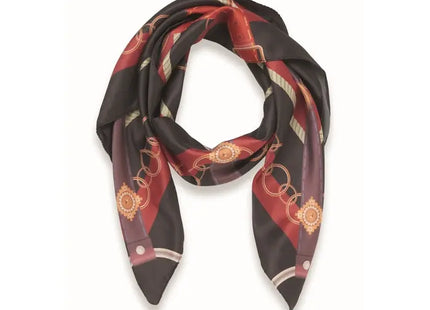 VICTORIA Schal in Schwarz – Eleganter Satin-Polyester Schal TK Gruppe® Grosshandel 