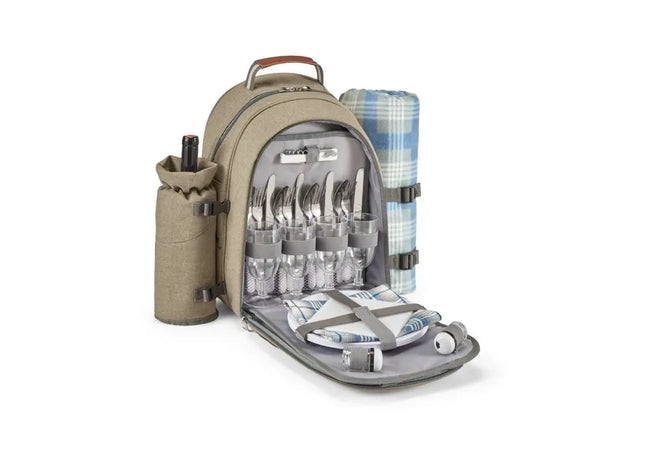 VILLA Picknickrucksack aus 600D in Hellbraun - Stilvoll & Funktional TK Gruppe® Grosshandel 