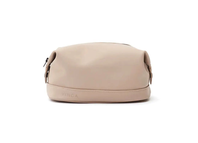 VINGA Baltimore Make-up Tasche – Greige, Modern & Stilvoll TK Gruppe® Grosshandel 