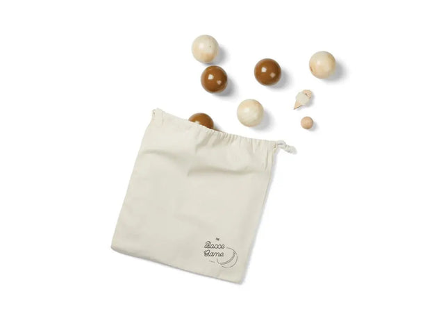 VINGA Boccia Spiel - Braun: Traditionelles Wurfspiel aus hochwertigem Material für Outdoor-Vergnügen TK Gruppe® Grosshandel 