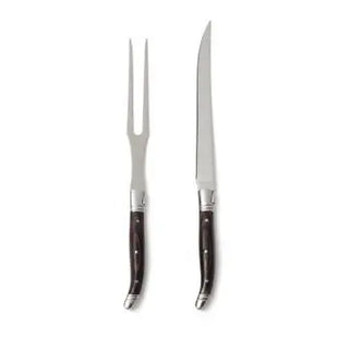 VINGA Gigaro Premium Tranchier-Set, Schneidemesser & Gabel aus Edelstahl - Silber TK Gruppe® Grosshandel 