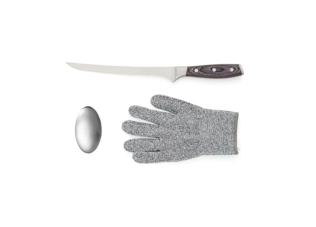 VINGA Kaiser Filetier-Set - Silber Hochwertiges Filiermesser-Set für präzises Arbeiten TK Gruppe® Grosshandel 