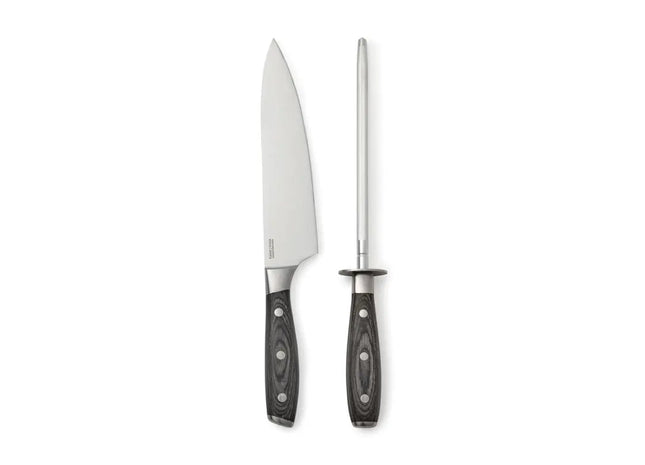 VINGA Kaiser Schleifstahlset - Braun Premium Schärfset für perfekte Messer TK Gruppe® Grosshandel 