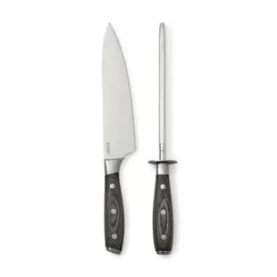 VINGA Kaiser Schleifstahlset, Messerschärfer und Pflegeset - Braun TK Gruppe® Grosshandel 