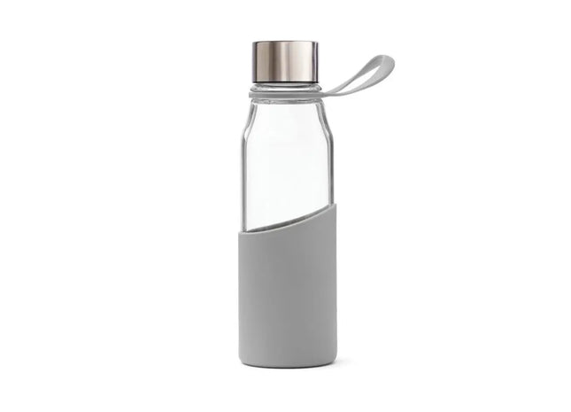 VINGA Lean Elegante Glasflasche, 500ml - Schickes Grau TK Gruppe® Grosshandel 