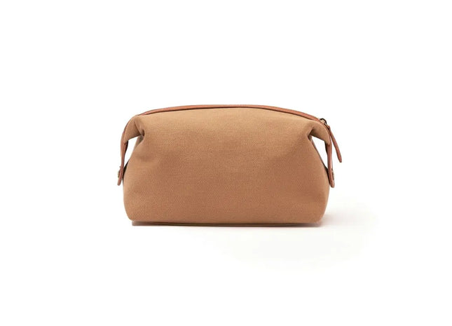 VINGA Sloane Kulturbeutel aus RCS-zertifiziertem, recyceltem Polyester - Braun TK Gruppe® Grosshandel 