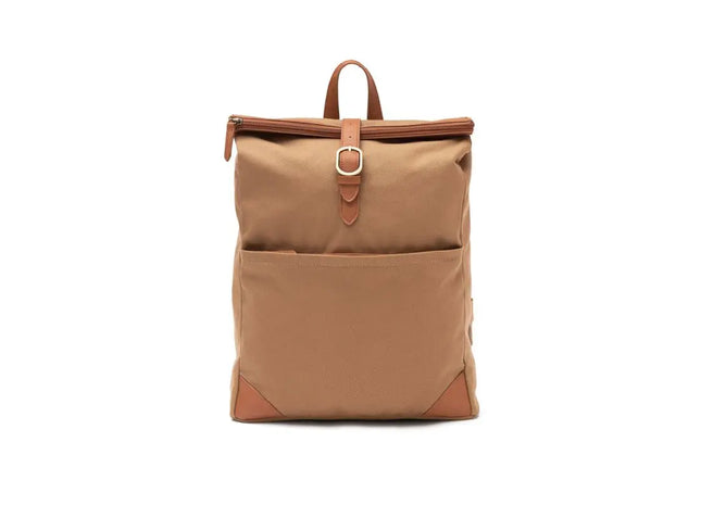 VINGA Sloane Rucksack aus RCS-zertifiziertem Recycling-Polyester in Braun TK Gruppe® Grosshandel 