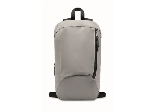 VISIBACK Reflektierender Rucksack 600D in Mattsilber – Sicher und Trendig TK Gruppe® Grosshandel 